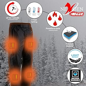 新品　1piu1uguale3TUCK PANTS HEATENERGY Amazon.com: Nexgen Heat Men's Standard MPM5720DUAL Heated